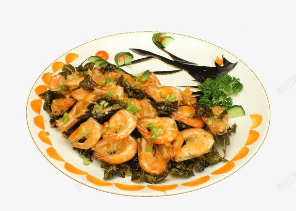 柳叶菜香虾菜png免抠素材_新图网 https://ixintu.com 传统美食 柳叶菜香虾 美味菜 菜香虾 虾 餐饮美食