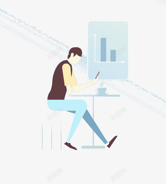 数据分析师png免抠素材_新图网 https://ixintu.com 分析师 分析数据 扁平 数据