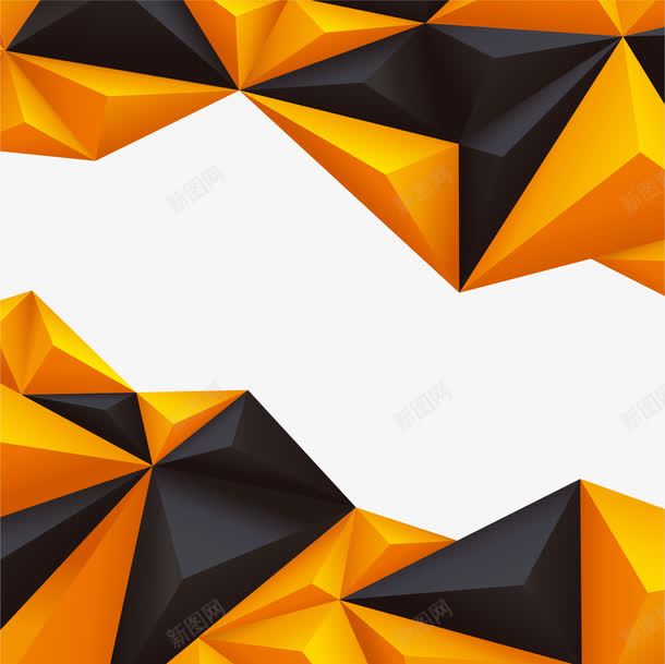 抽象几何立体块边框png免抠素材_新图网 https://ixintu.com 几何 抽象 立体块 边框
