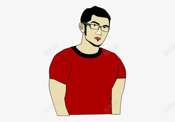 戴眼镜的男人png免抠素材_新图网 https://ixintu.com 戴眼镜 男人 装饰图案