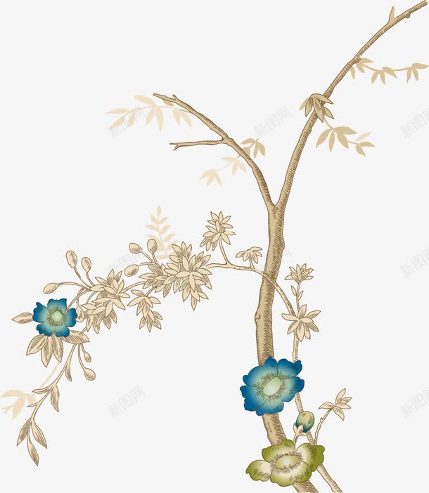 花花纹花朵淘宝花絮png免抠素材_新图网 https://ixintu.com 花花纹花朵淘宝素材花絮