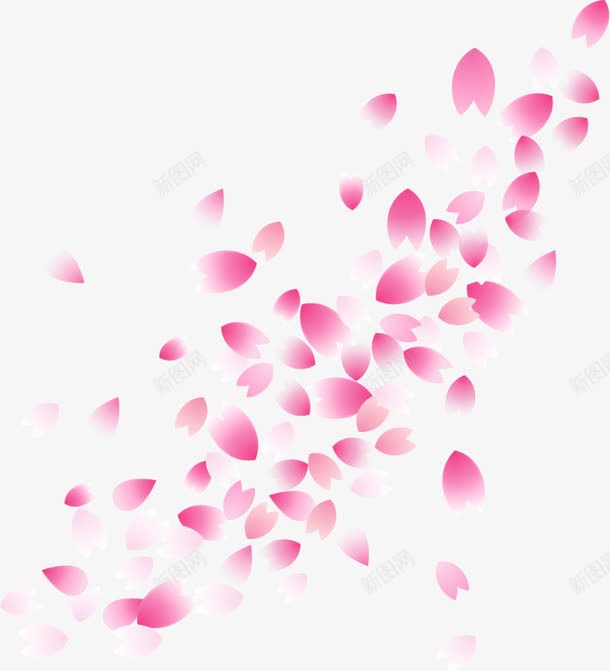 玫瑰花png免抠素材_新图网 https://ixintu.com 扁平化 玫瑰花 粉色