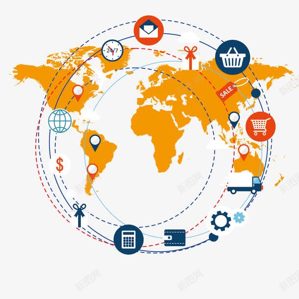 地图和线圈图标png_新图网 https://ixintu.com 图标 地图 线圈