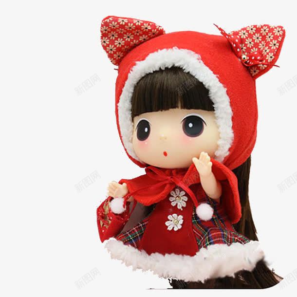 小红帽姑娘png免抠素材_新图网 https://ixintu.com 卡通 可爱 女孩 红披风