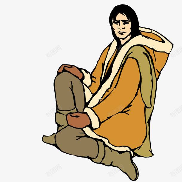穿棉衣的男子png免抠素材_新图网 https://ixintu.com 寒冷 棉衣 男子