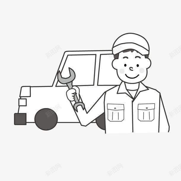 工人png免抠素材_新图网 https://ixintu.com 人物 卡通 工人 汽修员