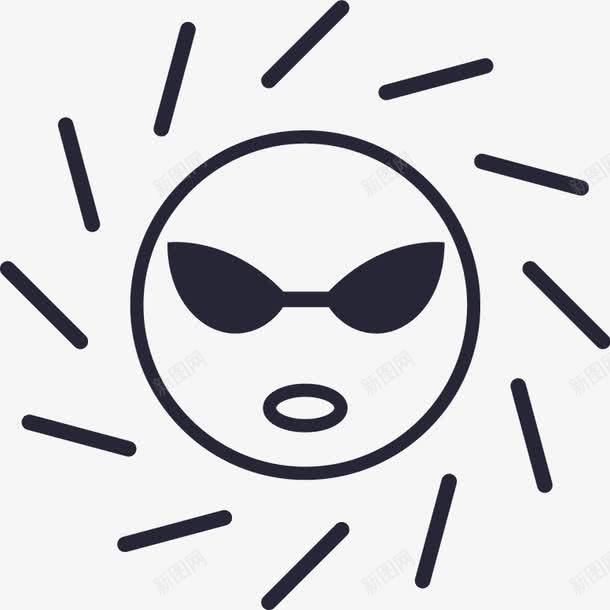 晒单太阳线体图标png_新图网 https://ixintu.com 太阳 晒单 线体
