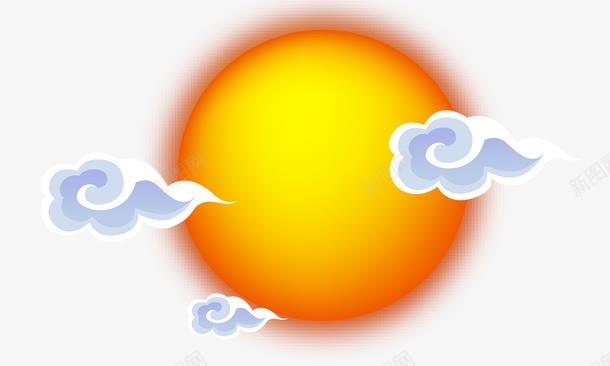 太阳云朵png免抠素材_新图网 https://ixintu.com png图片 云朵 免费png 太阳 月圆