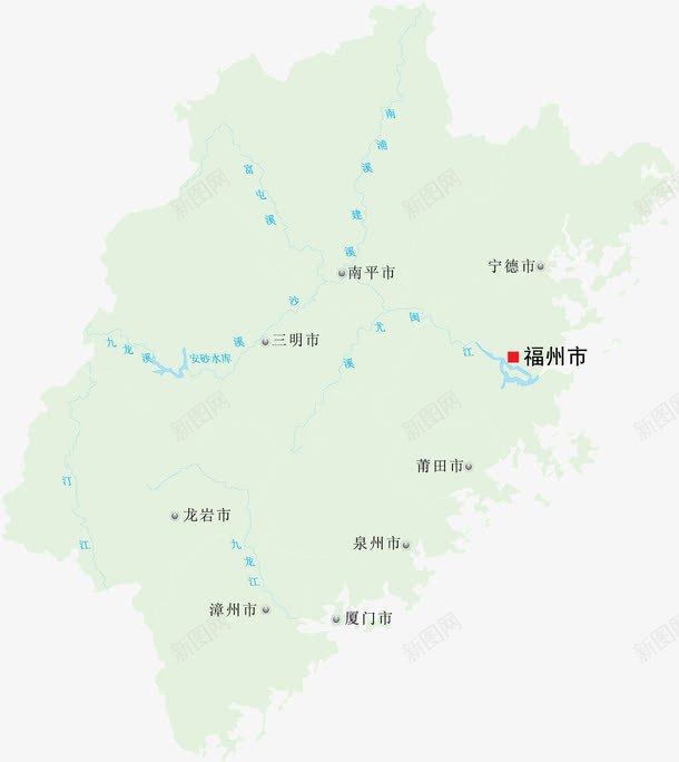 福建省地图png免抠素材_新图网 https://ixintu.com 中国 地图 福建