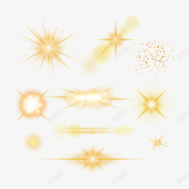 各款星斑矢量图ai免抠素材_新图网 https://ixintu.com 多款 星斑 星星 矢量图