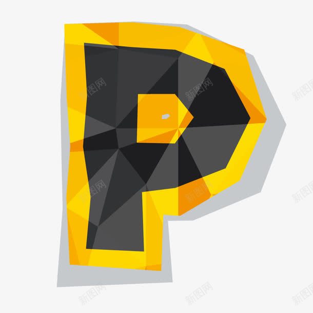褶皱晶格立体英文字母Ppng免抠素材_新图网 https://ixintu.com 字母P 字母创意P 彩色字母P 晶格立体字母P 矢量字母 立体字母P 褶皱效果