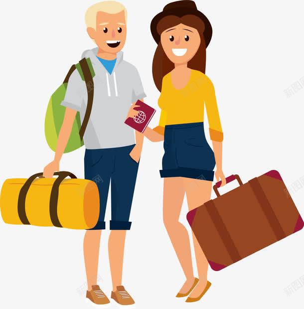 手绘旅游卡通人物插画png免抠素材_新图网 https://ixintu.com 人物 卡通旅行 手绘旅游 旅游人物 旅游的人 旅行