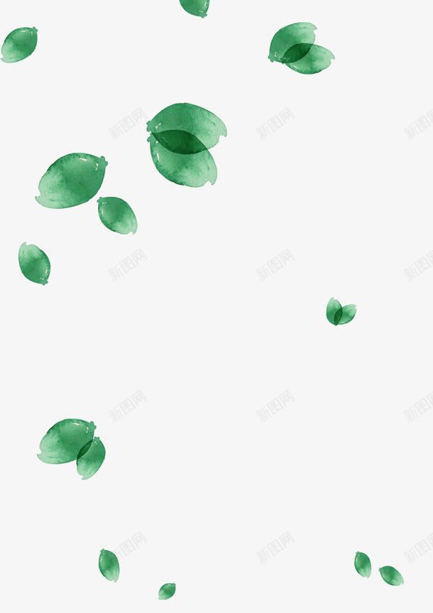 漂浮的树叶png免抠素材_新图网 https://ixintu.com 树叶 漂浮 粘贴画 绿色