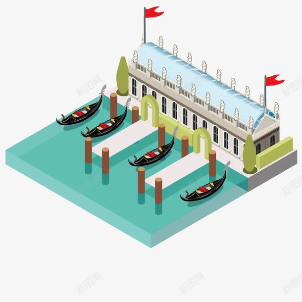水中城市矢量图ai免抠素材_新图网 https://ixintu.com 套房城市 总统套房 旅游景点模板 模型器具 矢量图