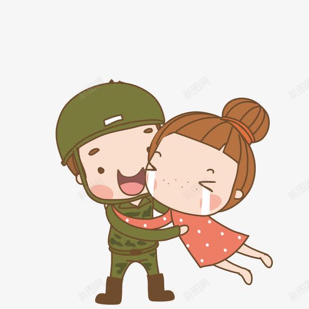 大哭的女孩png免抠素材_新图网 https://ixintu.com 军官叔叔 大哭 抱抱