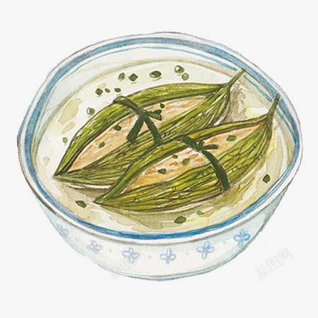 手绘苦瓜汤png免抠素材_新图网 https://ixintu.com 手绘 美食 苦瓜 苦瓜汤