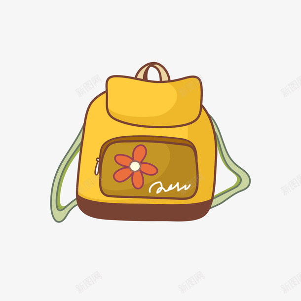 卡通手绘书包png免抠素材_新图网 https://ixintu.com 书包 书包卡通 卡通 卡通书包