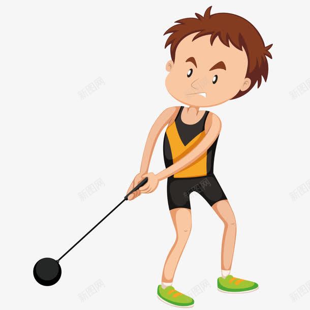 打高尔夫的男孩png免抠素材_新图网 https://ixintu.com 卡通 男孩 高尔夫