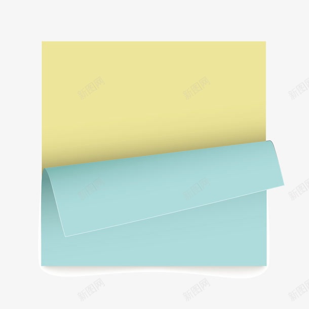 蓝色便条立体背胶png免抠素材_新图网 https://ixintu.com 便条 立体 背胶 蓝色