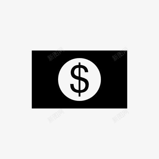 dollaricon图标png_新图网 https://ixintu.com 美元 钞票
