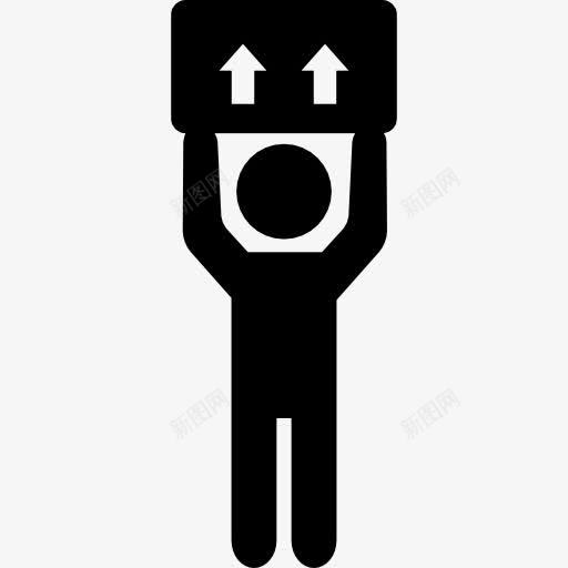 发货人图标png_新图网 https://ixintu.com 人 包 箭头 箱 粘人