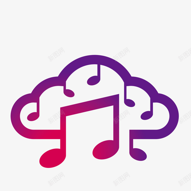 炫彩紫色音乐播放器矢量图eps免抠素材_新图网 https://ixintu.com 卡通 图案 小清新 彩色 扁平化 炫彩 简约 紫色 装饰 矢量图