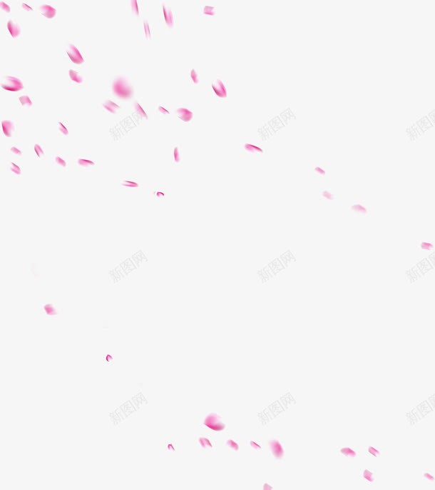 飘散花瓣背景png免抠素材_新图网 https://ixintu.com 背景 花瓣 飘散