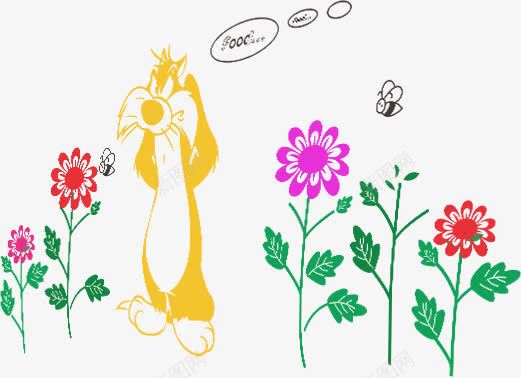 手绘花卉儿童房卡png免抠素材_新图网 https://ixintu.com 儿童 素材 花卉