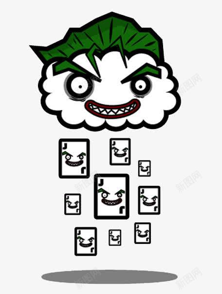 创意扑克牌图png免抠素材_新图网 https://ixintu.com 创意设计 卡通设计 扁平创意图