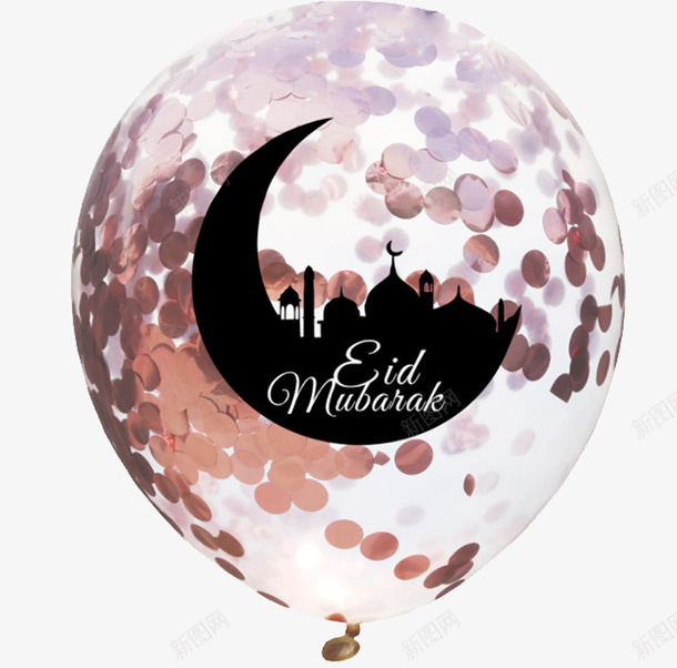 EIDZHIXIEQIQIUpng免抠素材_新图网 https://ixintu.com eid 排队 玫瑰金 纸屑
