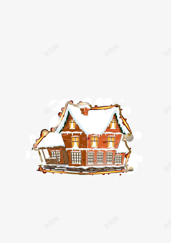 积雪房屋圣诞贺卡矢量图ai免抠素材_新图网 https://ixintu.com 圣诞 圣诞贺卡 房屋 矢量素材 积雪 背景装饰 装饰图案 矢量图