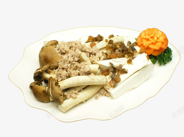 肉炒珍菌png免抠素材_新图网 https://ixintu.com 中华美食 中式菜肴 中餐 传统美食 摄影 肉碎炒珍菌 餐厅菜谱 餐饮美食