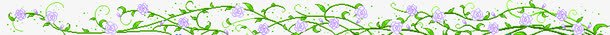素花分割线png免抠素材_新图网 https://ixintu.com 分割线 花朵 装饰