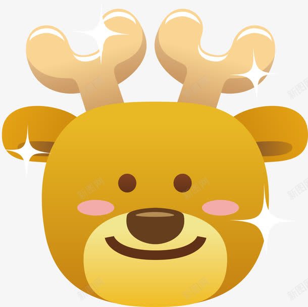 圣诞小鹿png免抠素材_新图网 https://ixintu.com 动物 卡通小鹿 可爱 圣诞小鹿 小鹿 精美
