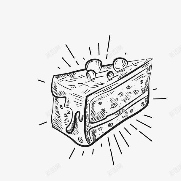 手绘蛋糕矢量图eps免抠素材_新图网 https://ixintu.com png素材 手绘蛋糕 蛋糕 矢量图