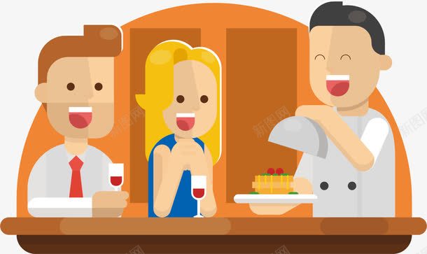 招待客户png免抠素材_新图网 https://ixintu.com 商务接待 客户 批发商 招待