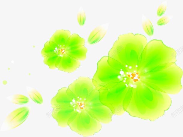 绿色烂漫花朵美景png免抠素材_新图网 https://ixintu.com 烂漫 绿色 美景 花朵 设计