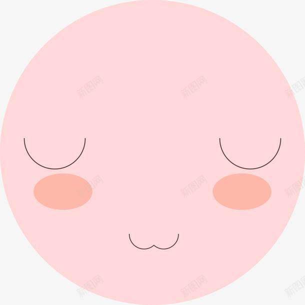 可爱圆脸表情矢量图ai免抠素材_新图网 https://ixintu.com 卡通 可爱 圆脸 表情 矢量图