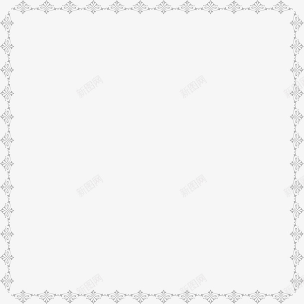 手绘花纹边框矢量图ai免抠素材_新图网 https://ixintu.com 手绘 简约 花纹边框 矢量图