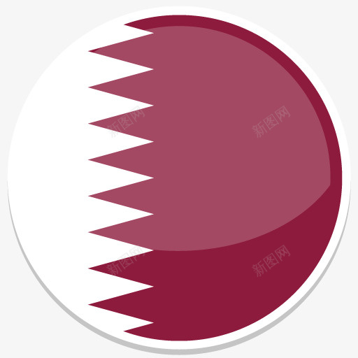 卡塔尔平圆世界国旗图标集png免抠素材_新图网 https://ixintu.com qatar 卡塔尔