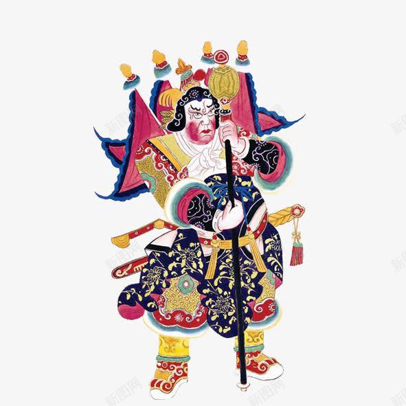 门神png免抠素材_新图网 https://ixintu.com 中国传统门神 中国风元素 春节元素 辟邪图案 门神
