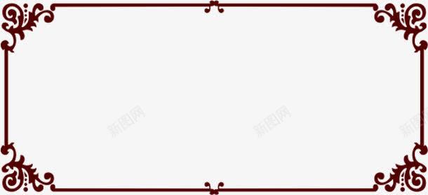 棕色花纹中国风装饰png免抠素材_新图网 https://ixintu.com 国风 棕色 花纹 装饰