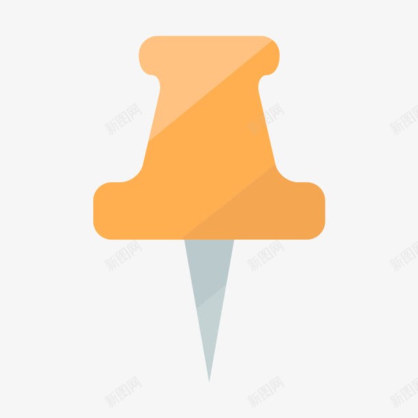 图钉png免抠素材_新图网 https://ixintu.com 图钉 尖头 扁平化 素材