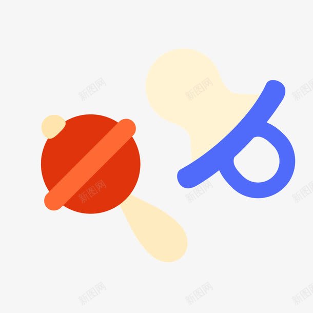 彩色儿童玩具奶嘴png免抠素材_新图网 https://ixintu.com 儿童 奶嘴 彩色 玩具