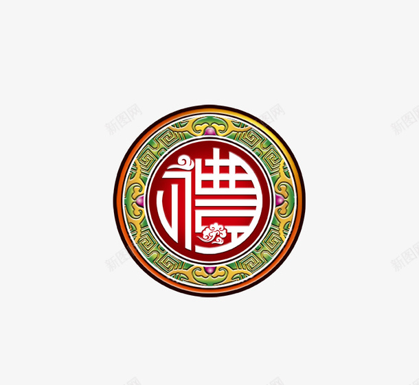 圆牌psd免抠素材_新图网 https://ixintu.com 中国风素材 圆圈 圆牌