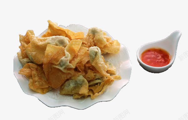 炸云吞png免抠素材_新图网 https://ixintu.com 云吞 肉 面食