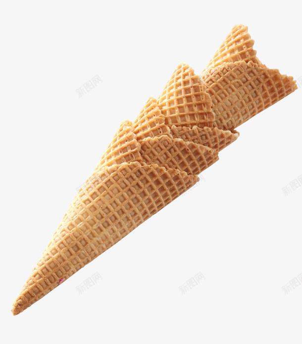 黄色的威化蛋筒食物png免抠素材_新图网 https://ixintu.com 产品实物 威化蛋筒 美食 零食 食物 黄色蛋筒