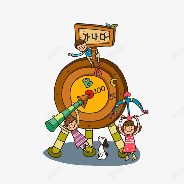 卡通学生分数靶子png免抠素材_新图网 https://ixintu.com PNG 分数靶子 卡通 圆形 学生 标靶 考试
