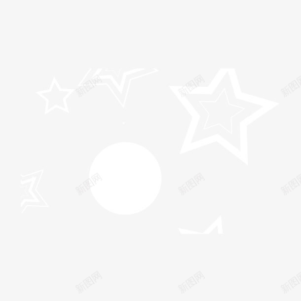 卡通手绘几何星星png免抠素材_新图网 https://ixintu.com 几何 卡通 手绘 星星