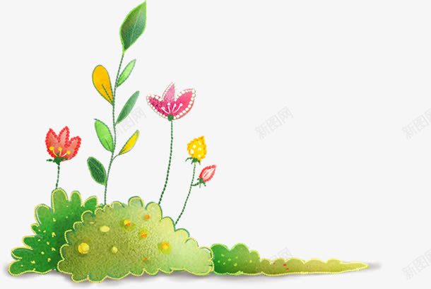唯美手绘浪漫鲜花png免抠素材_新图网 https://ixintu.com 浪漫 鲜花